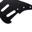 3Ply SSS 11 Holes Strat Electric Guitar Pickguard for FD (Black) Newly