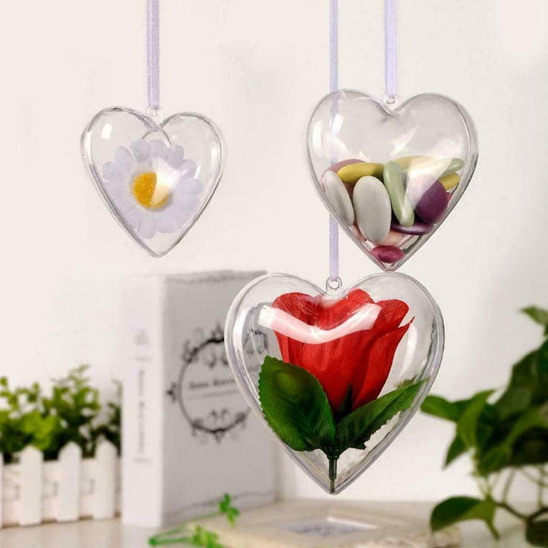 5X Christmas Tree Decor Transparent Ball Baubles Ornaments Ball DIY Xmas N0O3