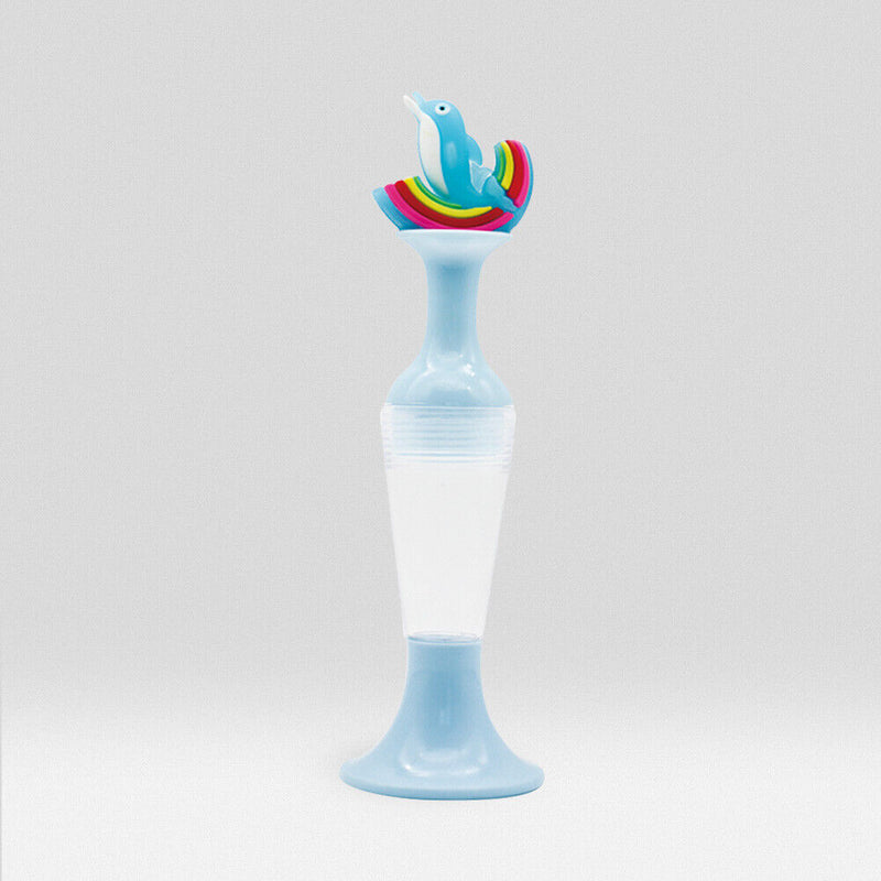 Vase 5D Diamond Painting Point Drill Pen DIY Craft (Blue Dolphin no Drill)