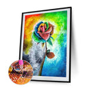 Diamond Painting 5D DIY Colorful Rose Full Round Drill Rhinestone Picture