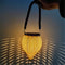Rattan Hanging Solar Light Outdoor Garden Yard Landscape Lamp Decor (Brown)