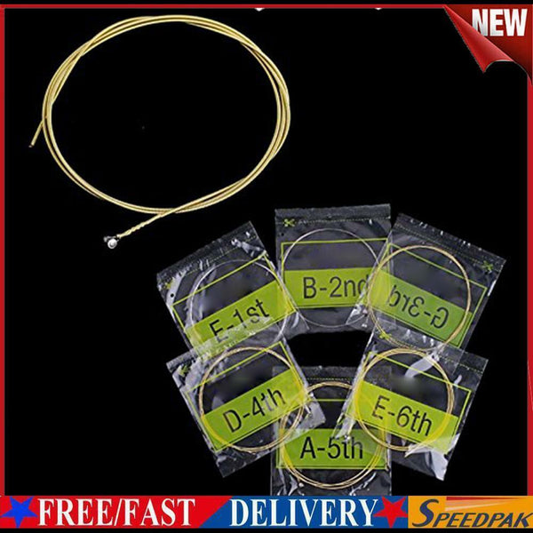 1 Set Acoustic Guitar Strings String Set Steel Core Super Light #F