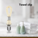 Tea Towel Hanging Clips Kitchen Bathroom Organizer Cloth Pegs Hanger Hooks Lo