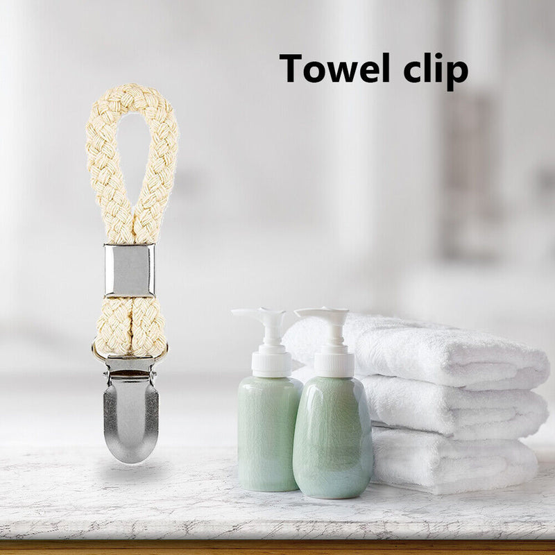 Tea Towel Hanging Clips Kitchen Bathroom Organizer Cloth Pegs Hanger Hooks Lo