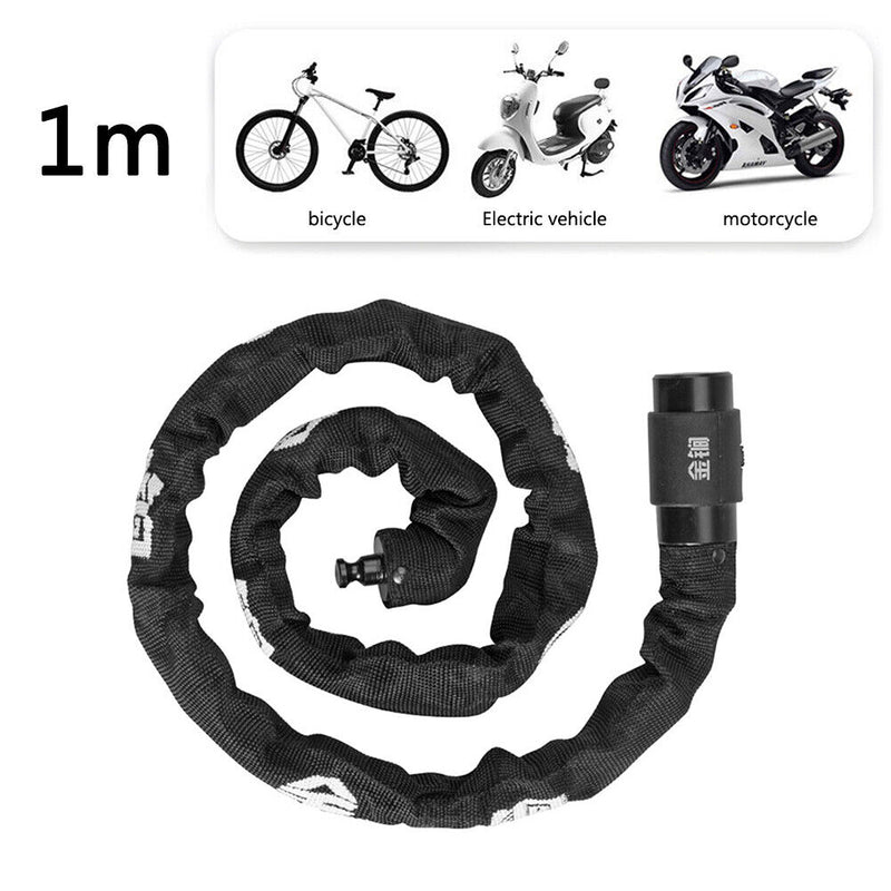 #A Security Anti-theft Lock with 2 Key Portable Motorcycle Cycling Bike Chain Lo