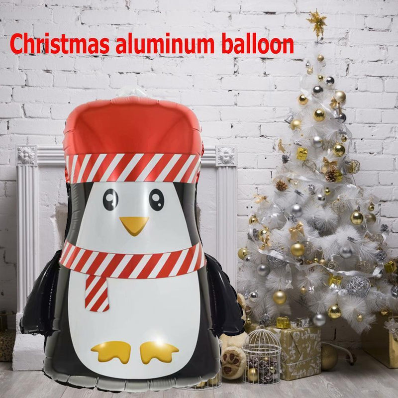 Cute Christmas Aluminum Film Balloon Holiday Party Xmas Decor (Penguin)