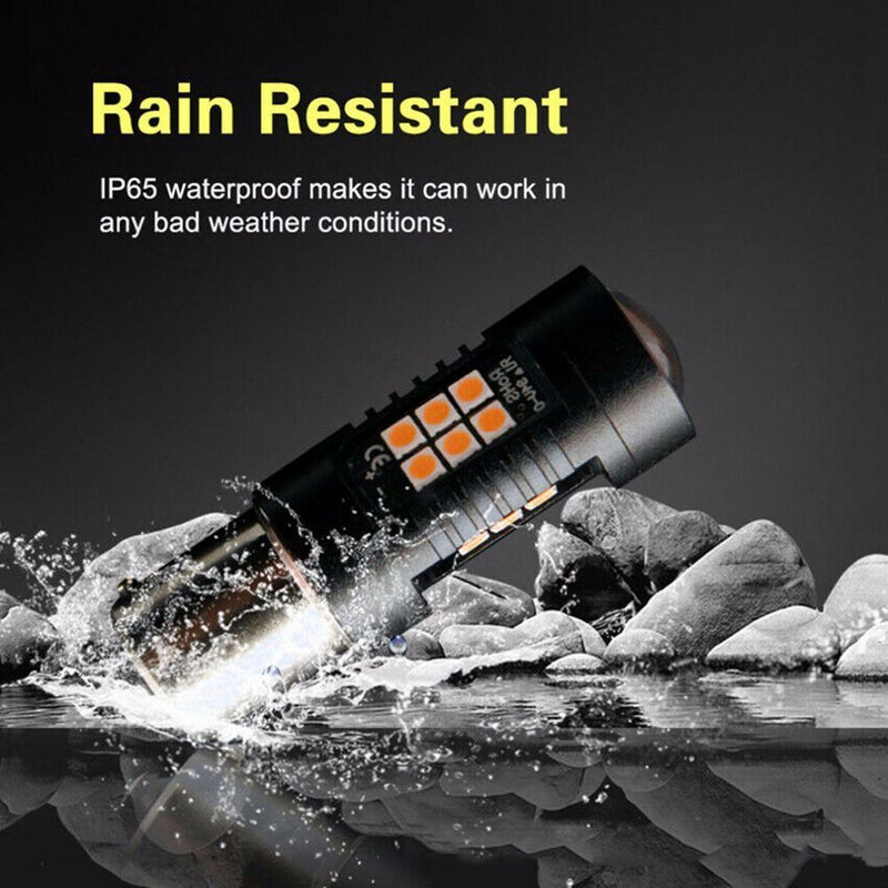 Yellow Auto Lamp Tail Backup Reverse Brake Light Turn Signal Bulb Car LED Light