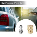 5PC High Pressure Washer 1/4 Quick Coupling + M14x1.5mm Brass Connector for Nozzle