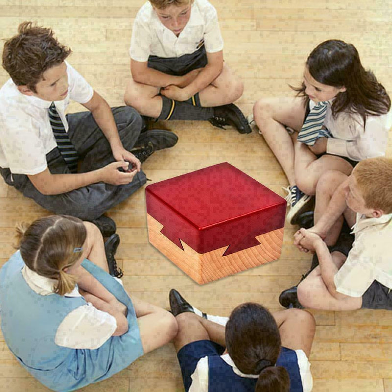 Secret Puzzle Box Brain Teaser Games Wooden Gift Hidden Favo T7T6