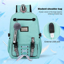 Travel Laptop Backpack Anti-Theft Bag with USB Charging Port and Lock for Wom