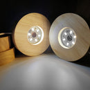 Wooden Base Night Light Crystal Ball Table Lamp Home Decor (100mm White) Newly