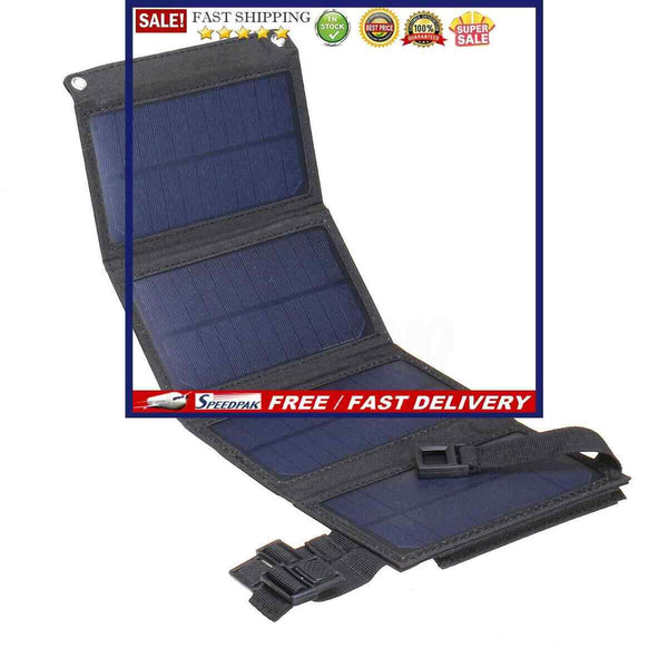 Waterproof 20W 5V Foldable USB Solar Panel Battery Cells Charger with Carab