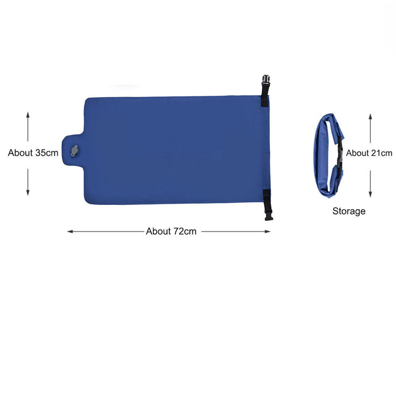 Outdoor Inflatable Mattress Bag Ultralight Camping Air Pouch (Navy Blue) Newly