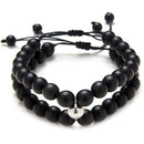 Matching Distance Black Bracelet Men Women Girlfriend Lovers Boyfriend Beads