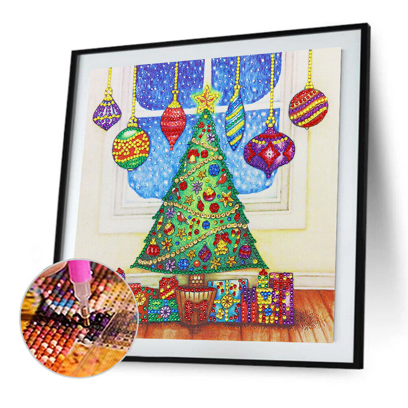 5D DIY Special Shaped Diamond Painting Christmas Tree Embroidery Craft Kits