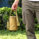Outdoor Gas Canister Lamp Storage Bag Portable Water Bottle Cover (Camel S)