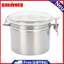 Tea Tin/Storage Jar, Round, Stainless Steel, Sealed, with Buckle 6