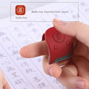 Portable Electronic Counter Ring USB Rechargeable 9-Digit Clicker (Red)