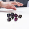 7pcs/Set Dichromatic Dices Digital Polyhedron Starry Sky Dice Entertainment Tool