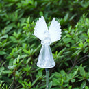 Grave White Solar Stake Lights Solar Angel Lights Angel Stake Garden Light