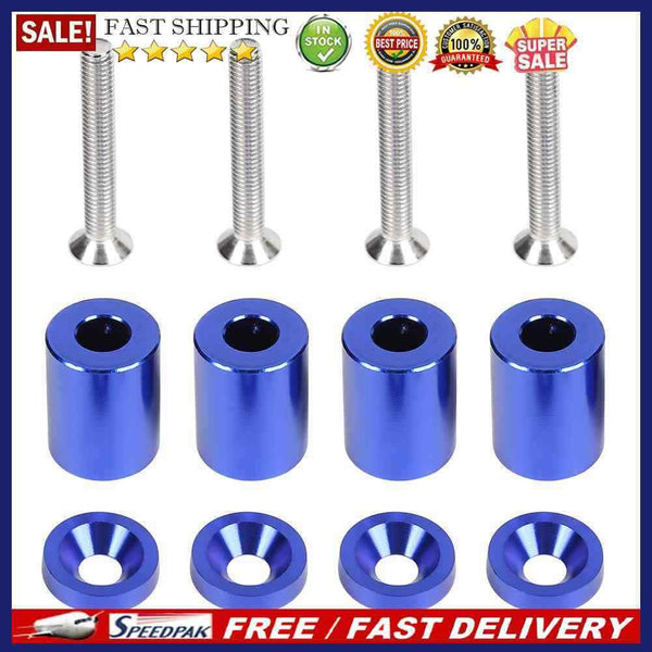 4pcs Racing 1 inch 6mm Aluminum Billet Hood Vent Spacers Riser Kits Univers