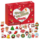 24Pcs Brooch Christmas Button Pin Christmas Advent Calendar Party Favors