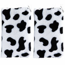 Fashion Cute Cow Pattern Plush Coin Purse Pocket Mini Storage Bag Headphone Bag