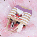 Woman Zipper Canvas Coin Purse Handbag Tote Pocket Money Bag (Polar Bear)