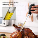 Turkey Baster Syringe, Meat Marinade Injector with Needles Cleaning Brush