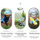 Diver Fish Tank Ornaments Aquarium Landscape Decoration (Orange Long Leg)