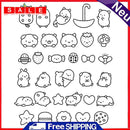 Paper Cut Card DIY Transparent Silicone Cat Dog Strawberry Seal Embossing Album