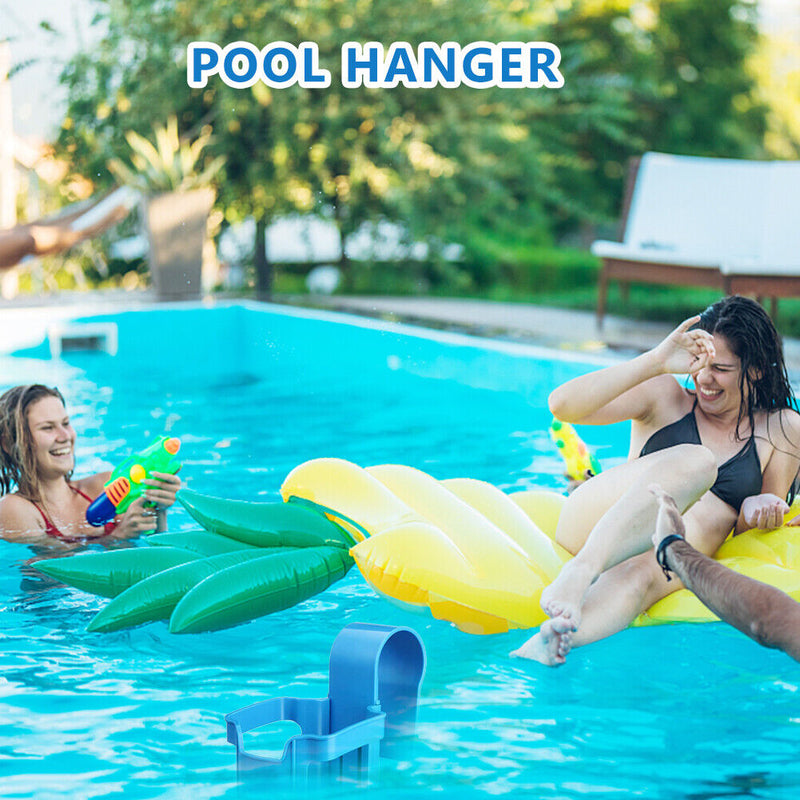 Water Cup Hanging Holder Container for Swimming Pool Drink Beer Storage (L)