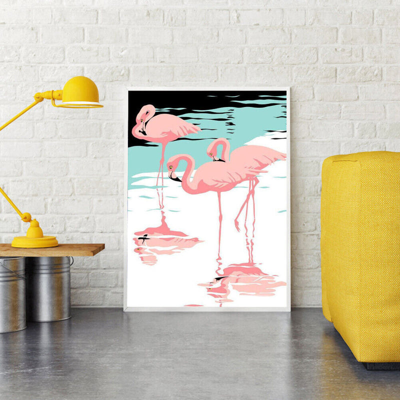Frameless Painting By Numbers Art Animals Words DIY Digital Painting On Canvas