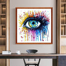 Partial Embroidery Kits Eyes 11CT Stamped 3 Strands Needlework Home Decoration