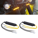2pcs Cement Resistance Motorcycle Indicator Turn Signal Light Resistance Decoder