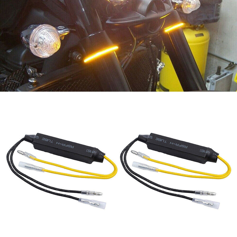 2pcs Cement Resistance Motorcycle Indicator Turn Signal Light Resistance Decoder
