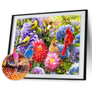DIY Diamond Painting Flower Bird Full Round Drill Art Picture Home Decor