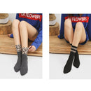 Leopard Pattern Breathable Warm Socks Mid Tube Socks Long Socks Autumn Winter