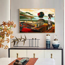 Girl Driving Hand Painted Oil Paint By Numbers Digital Drawing Canvas Home Art