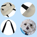 White Dog Printed Shoulder Shopping Bag Casual Large Dead Handbag