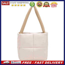 Female Quilted Padded Armpit Bag Lattice Pattern Tote Winter Casual Shoulder Bag