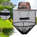 Mosquito Hat Visor Bee Keeping Net Insect Neck Head Cover (Leaf Camouflage)