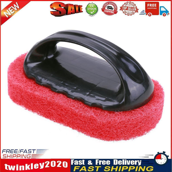 Handy Sponge Oval Cleaning Brush Multi-Functional Kitchen Clean Tools(Red) Newly