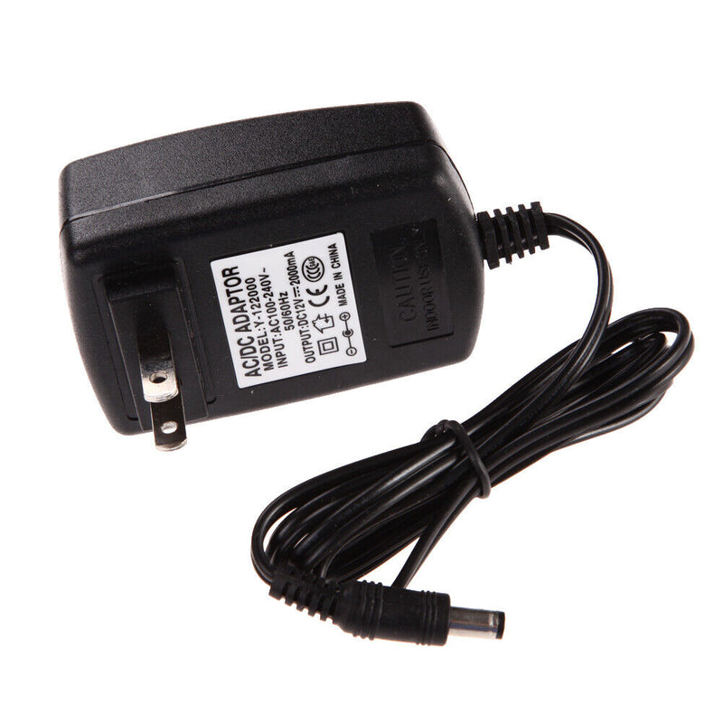 AC 100-240V Converter Adapter DC 5.5 x 2.5MM 12V 2A 2000mA Charger US Plug