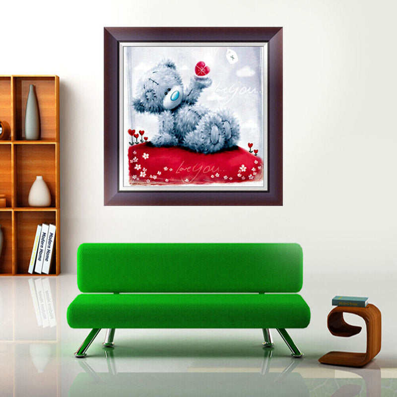 DIY5D Heart Bear Diamond Embroidery Painting Cross Crafts Stitch Home Decor