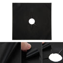 4pcs BBQ Paper Barbecue Pad Non Stick Cook Clean Paper Kitchen Tool (Black