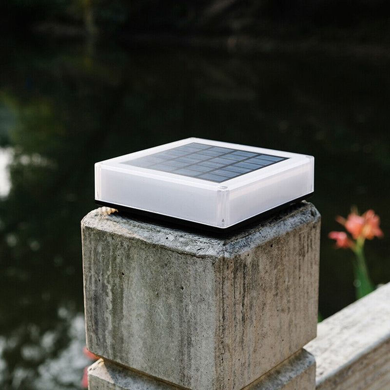 LED Solar Pillar Light Outdoor Waterproof Column Night Light Garden Decoration