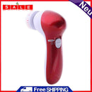 6"" 1 Sonic Vibration Massager Face Cleaning Brush Exfoliating Facial Cleaner
