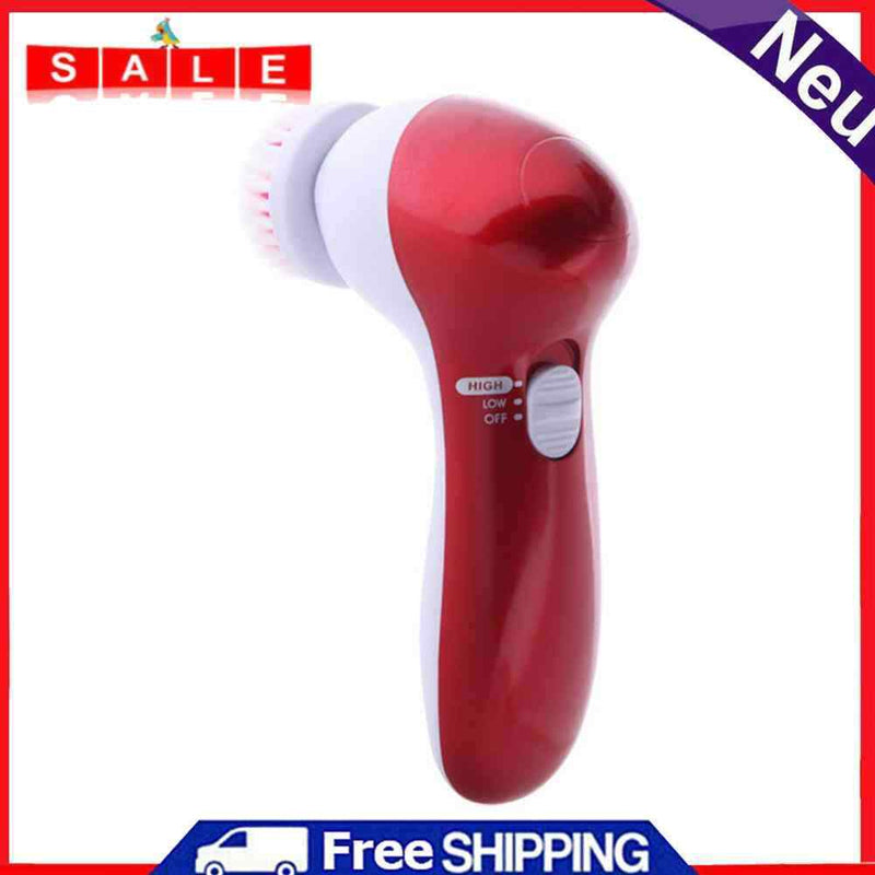 6"" 1 Sonic Vibration Massager Face Cleaning Brush Exfoliating Facial Cleaner