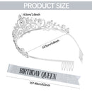 Wedding Handmade Party Supplies Birthday Sash Rhinestone Tiara Birthday Crown